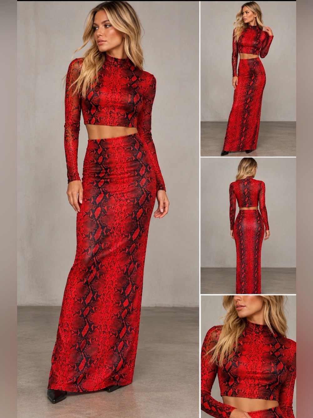 Matching set red snake 🐍